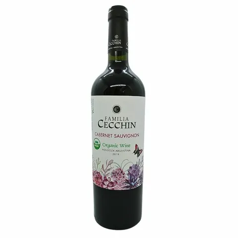 Vino Cabernet Sauvignon SIN SULFITOS "Familia Cecchin" Org. Cert.