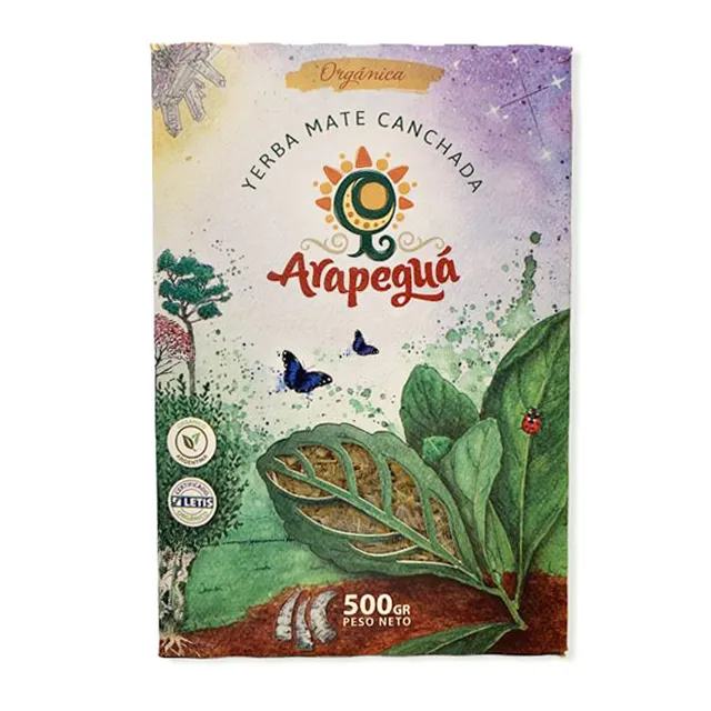 Yerba Mate Orgánica "Arapeguá" Canchada   I PESO 500 grs