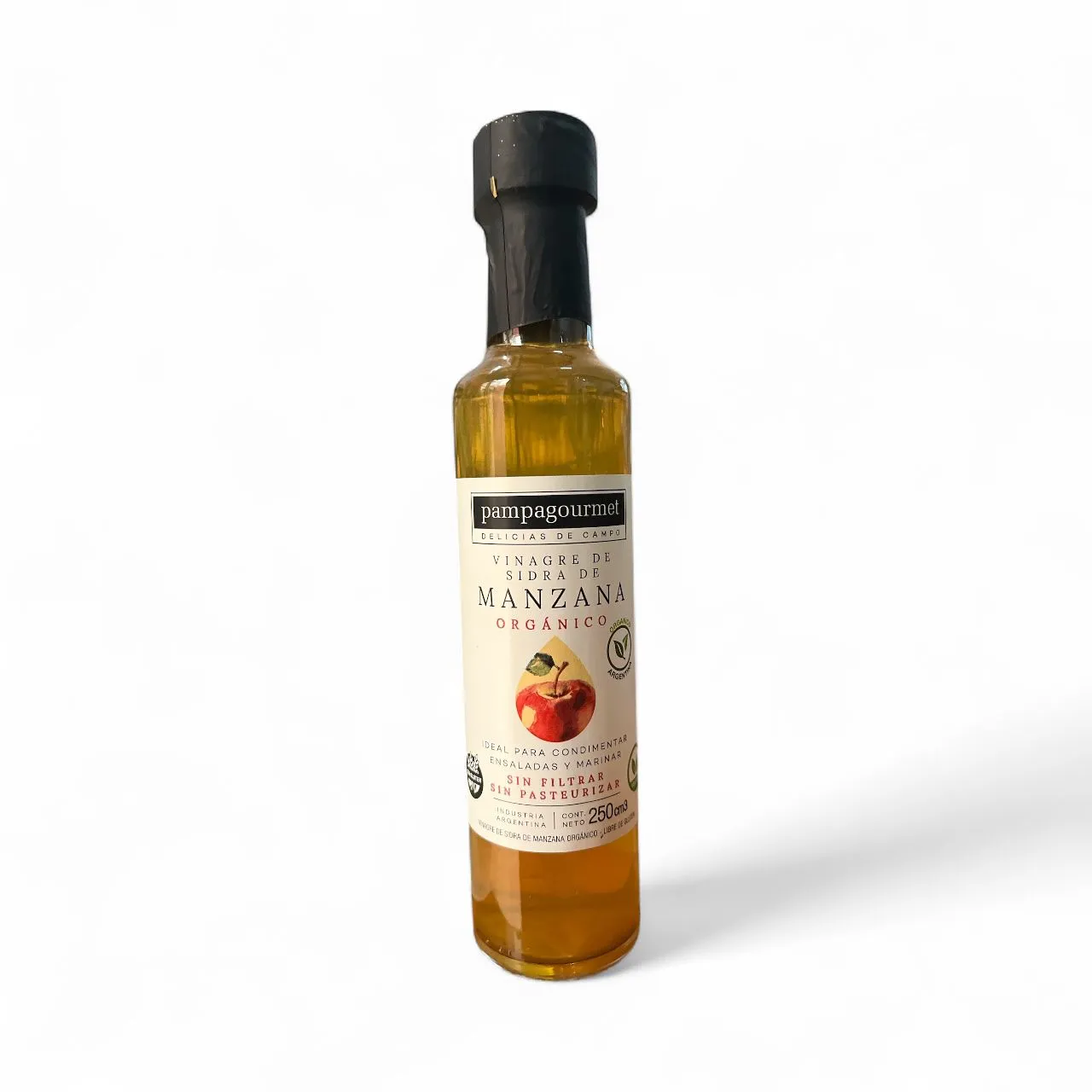 Vinagre de sidra de  Manzana orgánico "PAMPAGOURMET"