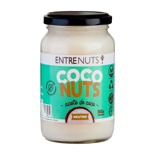 Aceite de Coco NEUTRO "ENTRENUTS" I PESO 360cc.