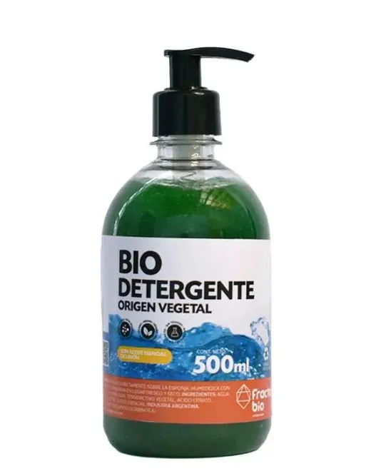 DETERGENTE con VALVULA "FRACTAL BIO" LIMON o NARANJA I PESO 500ml