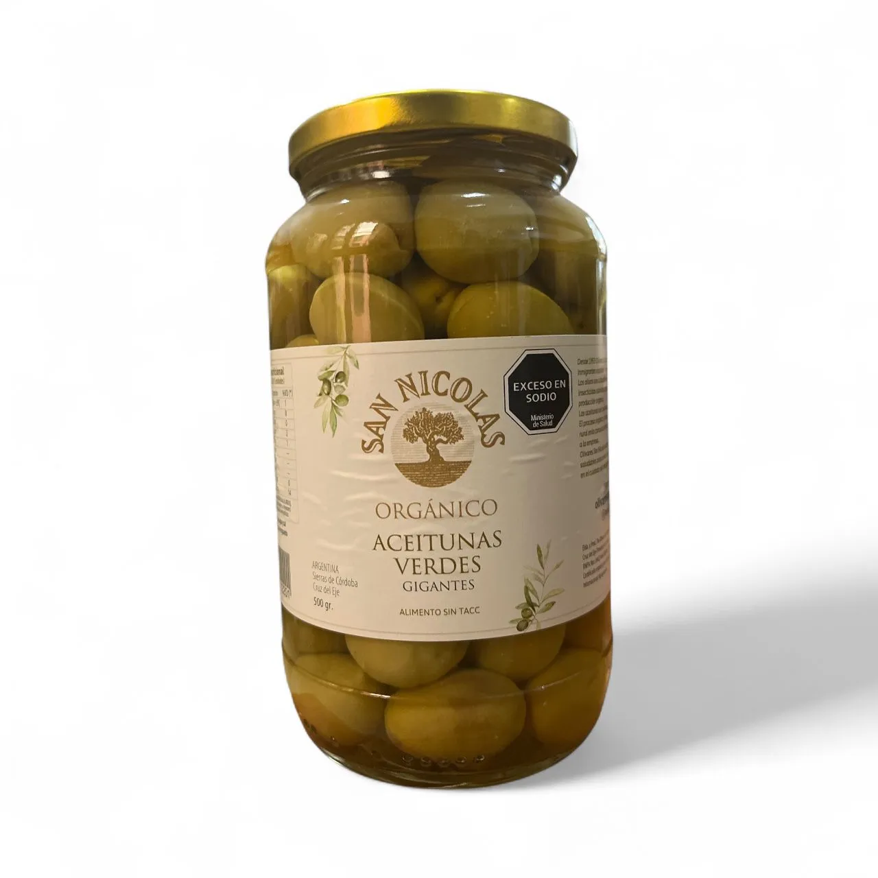 Aceitunas Verdes "SAN NICOLAS"I PESO 500grs
