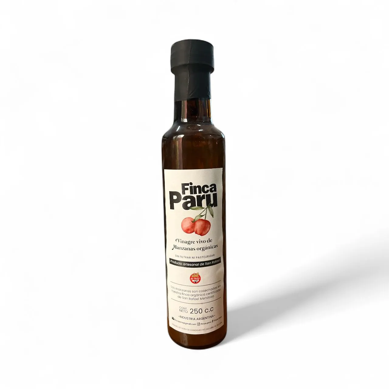 Vinagre de Manzana Organico  "FINCA PARU" I PESO 250cc